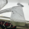 BLUE ICE STRETCHABLE COMFY HOODIE 60% PLOYESTER - SIZE: MEN S - HEATHER GRAY New