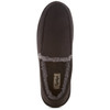 FLOOPI MEN’S CLASSIC MICROSUEDE MOCCASIN SLIPPER SIZE 11-12 - MEN L - BLACK