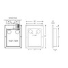 RIGID BUILDERS BEST SAF-T-DUCT DRYER OUTLET BOX 10696 - WHITE