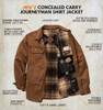 Legendary Whitetails Men's Conceal Carry Ccw Shirt Jacket Waxed Cotton M -Barley New