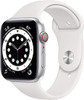 For Parts: APPLE WATCH 6 GPS LTE 44MM ALUM WHITE BAND SPORT M07F3LL/A - CANNOT BE REPAIRED