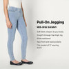 AEWM18490M25 Amazon Essentials Women's Mid-Rise Jegging Size 4 Short - ICED WASH New