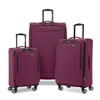 SAMSONITE SAIRE LTE SOFTSIDE EXPANDABLE LUGGAGE SPINNERS | RASPBERRY | 3PC New