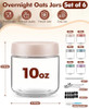 COZYVERGE 6 PACK 10 OZ OVERNIGHT OATS CONTAINERS MULTICOLOR