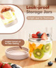 COZYVERGE 6 PACK 10 OZ OVERNIGHT OATS CONTAINERS MULTICOLOR