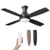 Consciot 52" Ceiling Fan Lights Modern Remote DC Motor CL17001186 - Black New