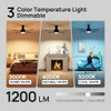 Consciot 52" Ceiling Fan Lights Modern Remote DC Motor CL17001186 - Black New