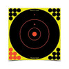 BIRCHWOOD CASEY SHOOT-N-C 12" BULLSEYE PAPER SHOOTING TARGET - BLACK/YELLOW/RED New