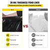 VEVOR Pond Liner 15 x 20 ft 20 Mil Thickness Pliable & Durable LLDPE Material New