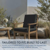 CALIFORNIA UMBRELLA OUTDOOR DINING CHAIR, 20" X 40", GCDC20B-F32 - BLACK