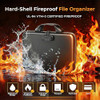 IPYIPY FIREPROOF DOCUMENT ORGANIZER WITH LOCK (SMALL SIZE) - BLACK