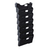 UNIVERSAL GRANDE CENTRAL FILING SYSTEM SEVEN POCKET WALL MOUNT PLASTIC - BLACK