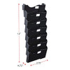UNIVERSAL GRANDE CENTRAL FILING SYSTEM SEVEN POCKET WALL MOUNT PLASTIC - BLACK