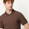 AMAZON ESENTIALS MEN'S SLIM-FIT SHORT-SLEEVE COTTON POLO RICH HAZEL SIZE L New