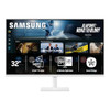 SAMSUNG 32” SMART MONITOR M7 4K UHD DISPLAY M70F LS32FM703UNXZA - WHITE