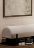 MAVEN LANE JUNO MODERN WOODEN UPHOLSTERED BENCH - REFINED BLACK