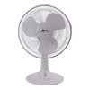 ALERA 12" 3-SPEED OSCILLATING DESK FAN, PLASTIC - WHITE