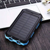 WINSWAY PORTABLE SOLAR PANEL POWER BANK, 10000MAH - BLUE/BLACK