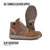 Carhartt Men's CMX4023 Lightweight Wedge Moc Toe Chukka Brown Oil Tanned 11