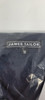JAMES TAILOR MEN'S SHORT SLEEVE KNIT BUTTON DOWN SHIRT - SIZE: MEN M - NAVY New
