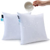 KAKABELL THROW PILLOW INSERTS WATERPROOF 16X16 SET OF 2 - WHITE New