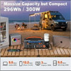 AAOYUN PORTABLE POWER STATION 300W CONTINUOUS/300W PEAK - BLACK/ORANGE
