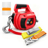 FITHOIST DRILL POWERED PORTABLE WINCH 1000LBS, 40FT PORTABLE DRILL - RED