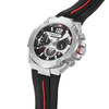 TUCCI ITALY COMPLESSO UNISEX SILICONE WRIST WATCH - GUNMETAL BLACK