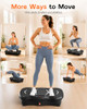 HOPHORSE VIBRATION PLATE VIBRATING FITNESS PLATFORM WEIGHT LOSS - BLACK