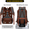 TZOWLA CANVAS LAPTOP BACKPACK BAG FITS UP TO 15.6" - DARK GREY New