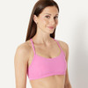 AEWM72261S25 AMAZON ESSENTIALS WOMEN'S YOGA BRA X-LARGE - FLAMINGO PINK New