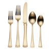 877880 LENOX PORTOLA GOLD 20-PIECE FLATWARE SET GOLD