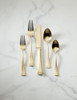 877880 LENOX PORTOLA GOLD 20-PIECE FLATWARE SET GOLD