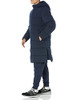 AMAZON ESSENTIALS MENS HOODED LONG PUFFER COAT - SIZE: MEN M - NAVY