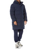 AMAZON ESSENTIALS MENS HOODED LONG PUFFER COAT - SIZE: MEN M - NAVY