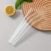 5PCS GLASS STRAWS WITH CLEANING BRUSH – REUSABLE HEAT RESISTANT DRINKWARE SET New