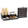 MIND READER 11-COMPARTMENT ORGANIZER POD CAROUSEL SET 50 CAPACITY - BLACK