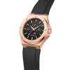 TUCCI ITALY PRECISIONE UNISEX SILICONE WRIST WATCH - ROSE TONE BLACK