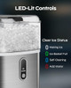 TOTNZ NUGGET ICE MAKER COUNTERTOP CHEWABLE PELLET ICE MACHINE SLIM36T - SILVER