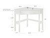 Silkwood Studio Ellen Wood Small Corner Desk ARUSFY2HMDGE5 - Black Finis