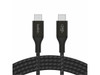 Belkin 240W USB-C to USB-C Cable - Nylon, Braided - M/M - 3.3ft/1m - Black -