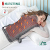 SNAILAX HEATING PAD FOR NECK AND SHOULDERS AND BACK LARGE HEATING PAD - GRAY