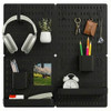 SURIYTIM BLACK PEGBOARD COMBINATION KIT WALL ORGANIZER 24X24INCH - BLACK