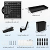 SURIYTIM BLACK PEGBOARD COMBINATION KIT WALL ORGANIZER 24X24INCH - BLACK