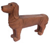SANTA'S WORKSHOP 22" COLDCAST 1 PERSON DOG BENCH GARDEN DÉCOR ONE SIZE - BROWN