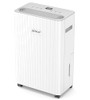 SEMKAP DEHUMIDIFIER FOR BASEMENT WITH DRAIN HOSE, 18L TANK - WHITE