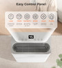 SEMKAP DEHUMIDIFIER FOR BASEMENT WITH DRAIN HOSE, 18L TANK - WHITE