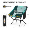 Overmont Ultralight Portable Camping Chair- Backpacking Chair - Black
