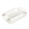 Glad Baking Dish Set, 3pc, Rectangular Stoneware Oven and Microwave Safe New