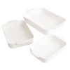 Glad Baking Dish Set, 3pc, Rectangular Stoneware Oven and Microwave Safe New